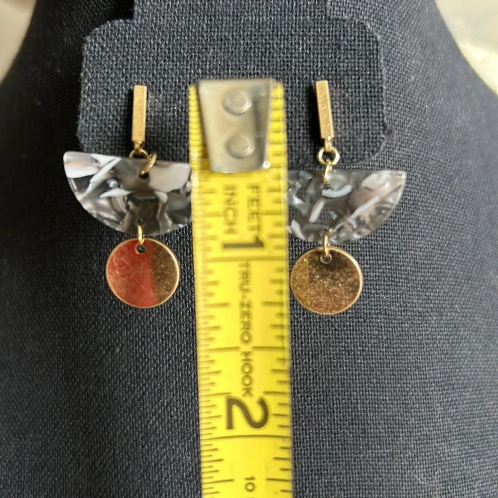 Abalone Look Earrings - Picture 3 of 5
